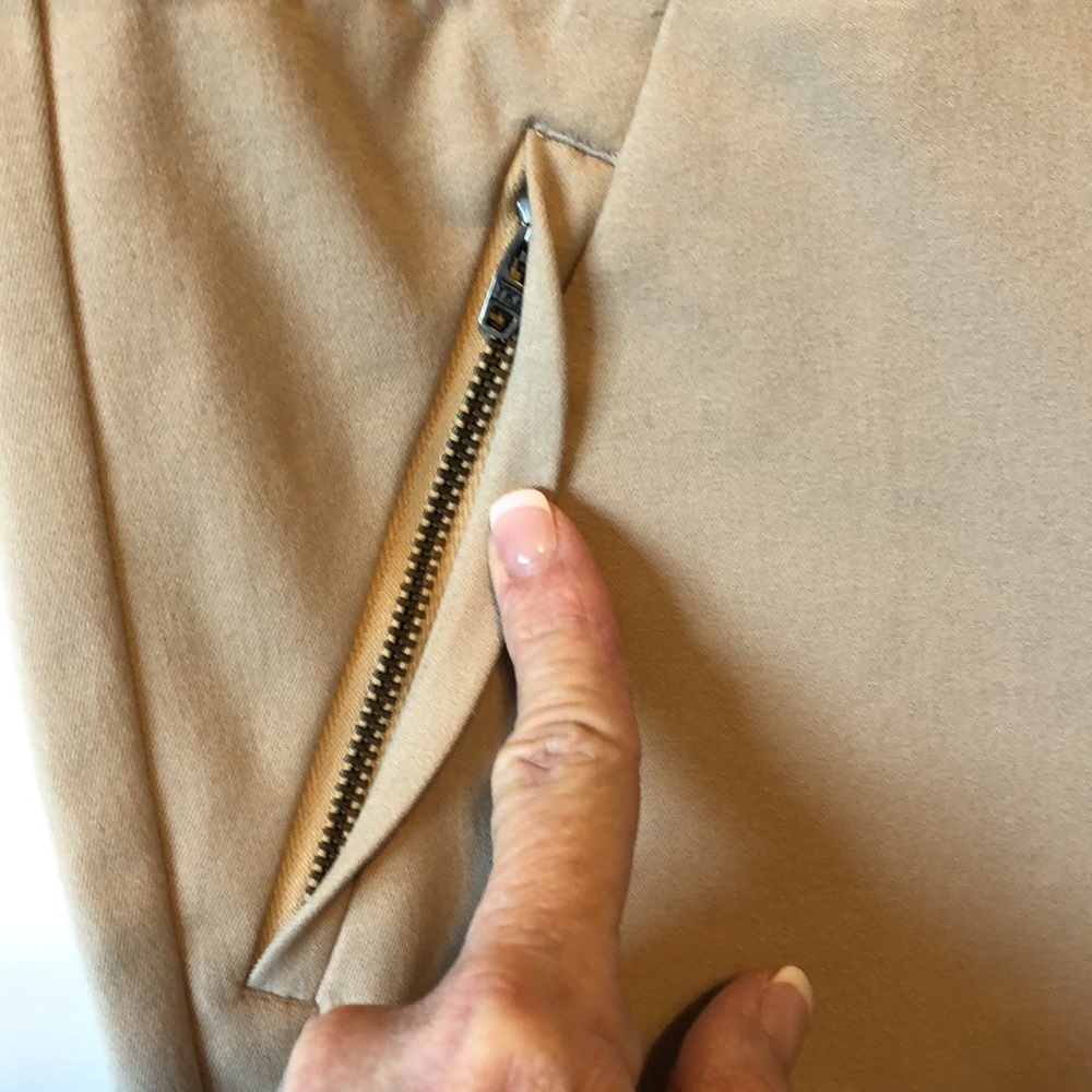 Loft Riviera Pants with zipper front pockets sz0 - Picture 4 of 9